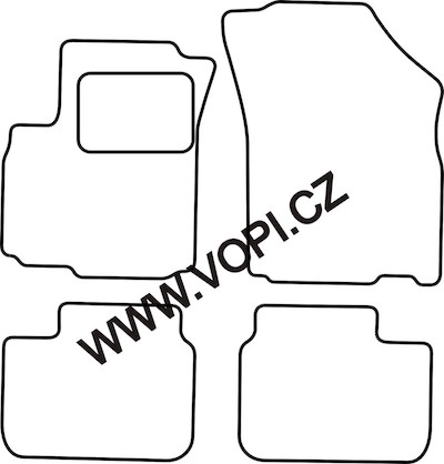 Textil-Autoteppiche Suzuki SX-4 2006 - Carfit (4531)